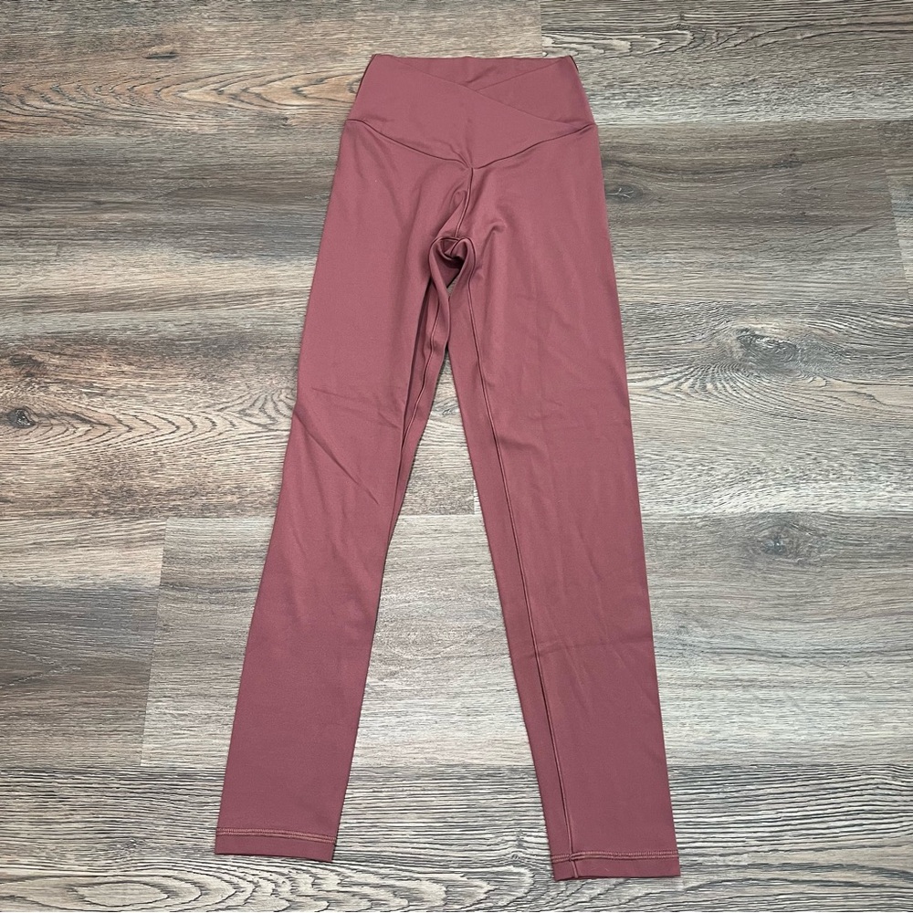 aerie High-Waist crossover Leggings in Dusty Rose